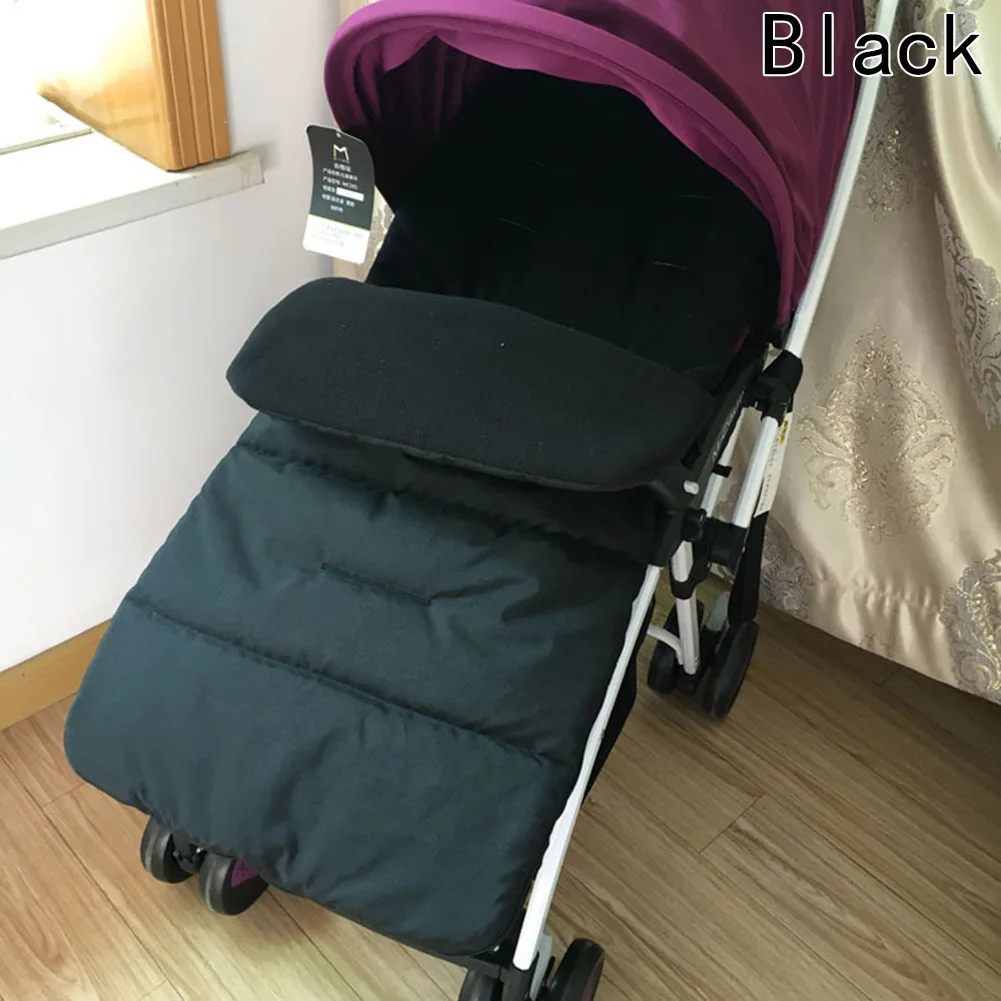 5 цветов наивысшего качества детская коляска спальные мешки детская коляска набор для ног детская коляска спальный мешок теплый зимний конверт для коляски - Цвет: bk