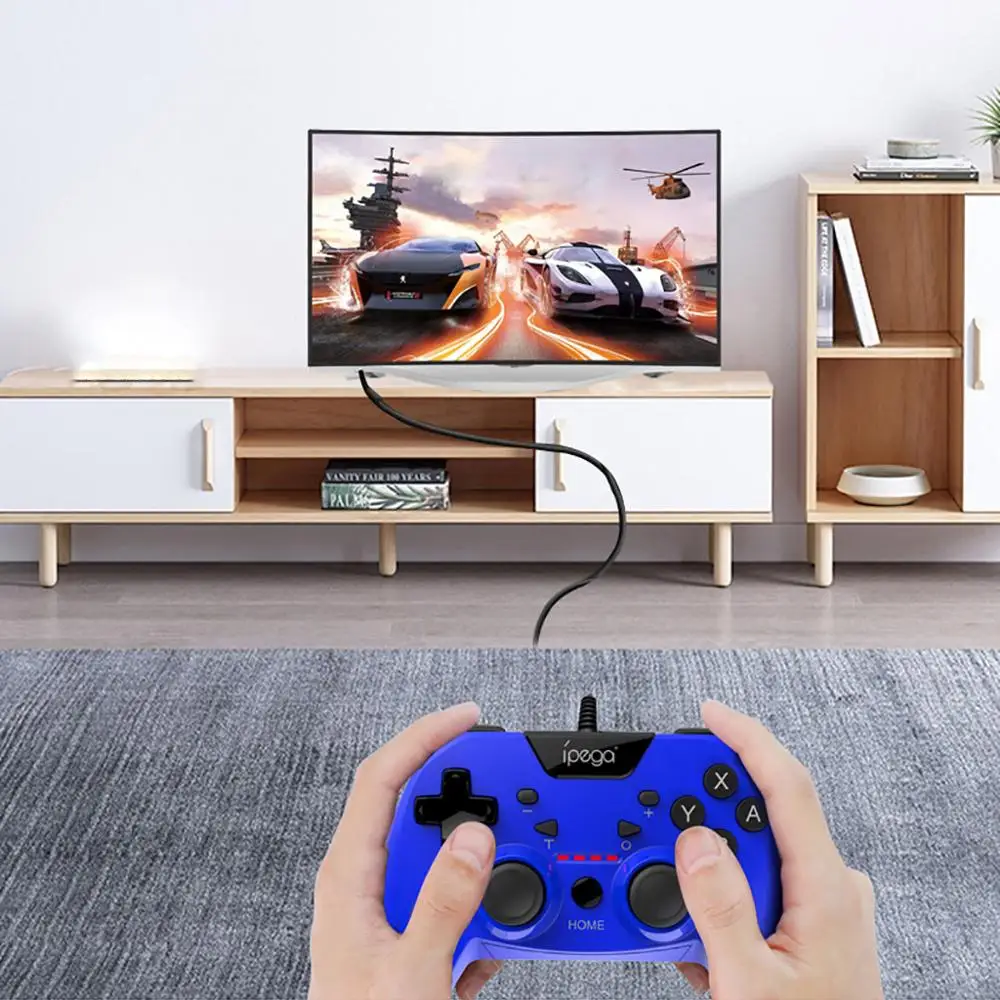 iPEGA PG-SW012 Проводные игровые контроллеры геймпады двойной вибрации турбо для переключателя PS3 ПК Android дропшиппинг
