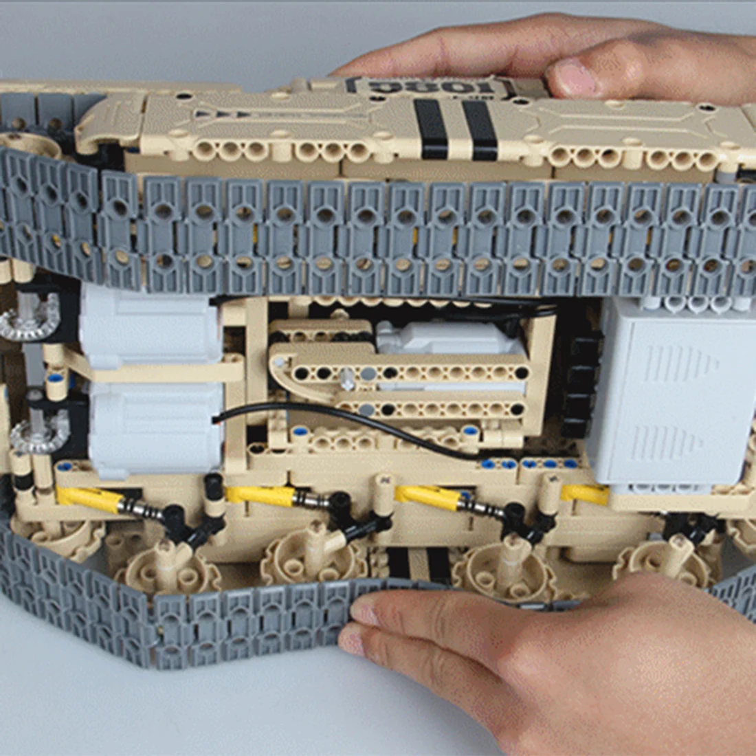 1276 шт. 1:16 DIY rc Танк автомобиль строительный блок маленькие частицы Строительная модель игрушки