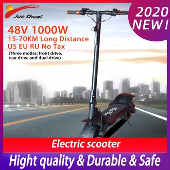 

500W/1000W Electric Scooter Dual Motor Front and Rear Wheel with 48V 5-15AH Battery 8inch Fat Tire Disc Brake Skate Hoverboard
