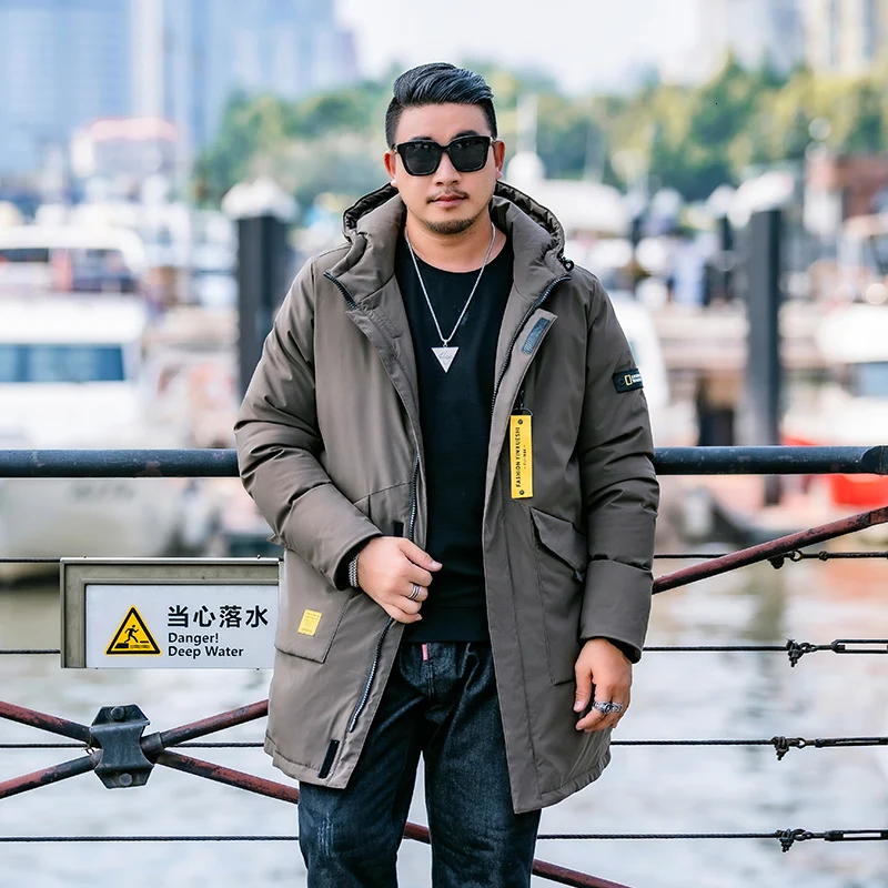 new plus size 10XL 9XL 8XL Casual Men Winter Coat Warm Jacket Medium Long Thickening Windproof Coat For Male Parkers coat