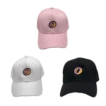 С вышивкой в форме пончика хлопковая бейсболка Регулируемая шапка "хип-хоп" на открытом воздухе спортивная солнцезащитная Кепка