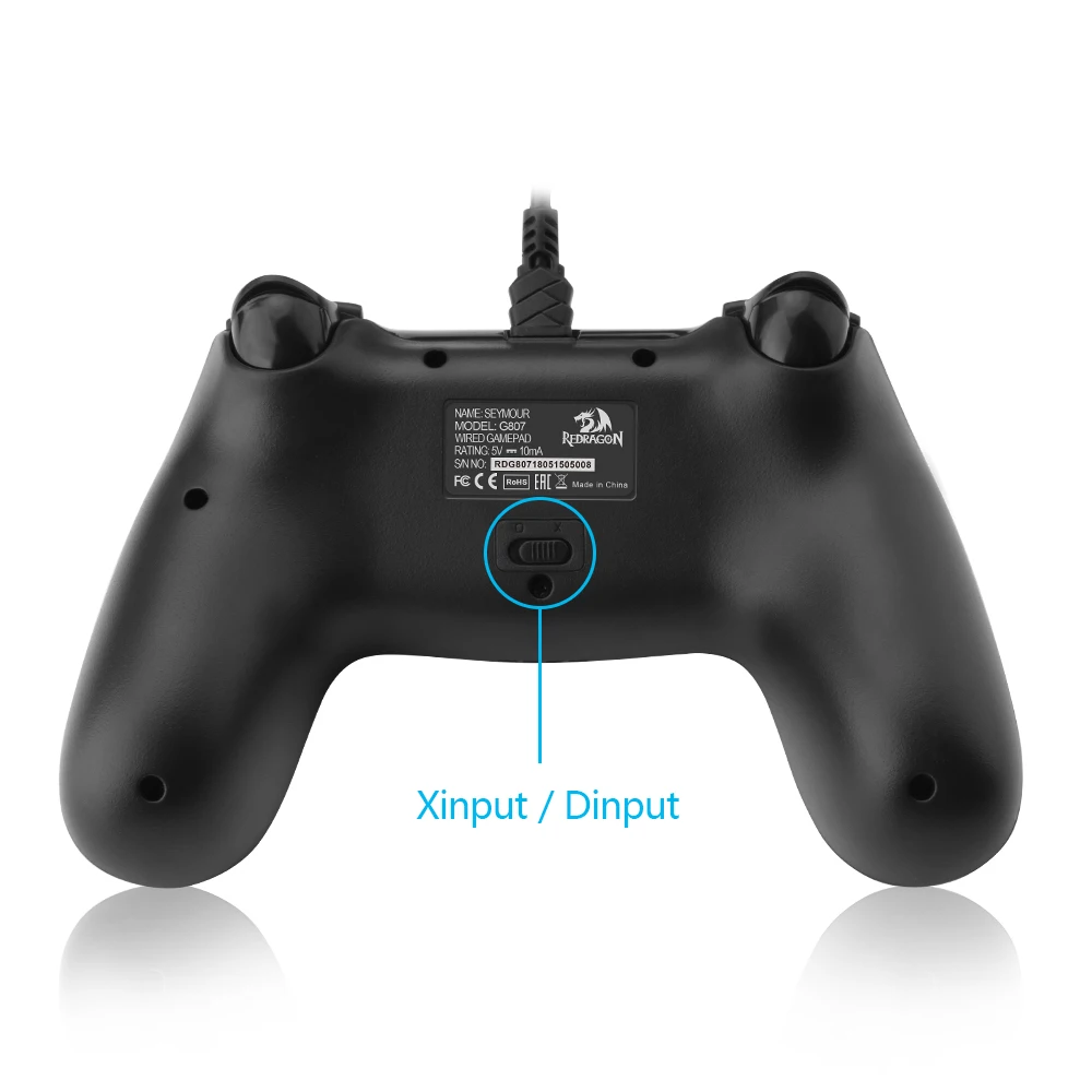 Redragon 伺 G807 Gamepad  PC  Ʈѷ ̽ƽ   伺 ǻ PS3 Playstation ȵ̵