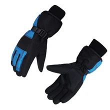 1 Pair Warm Insulated Waterproof Snowboard Outdoor Winter Cycling Sports Windproof Adult Anti Slip Ski Gloves Men Women