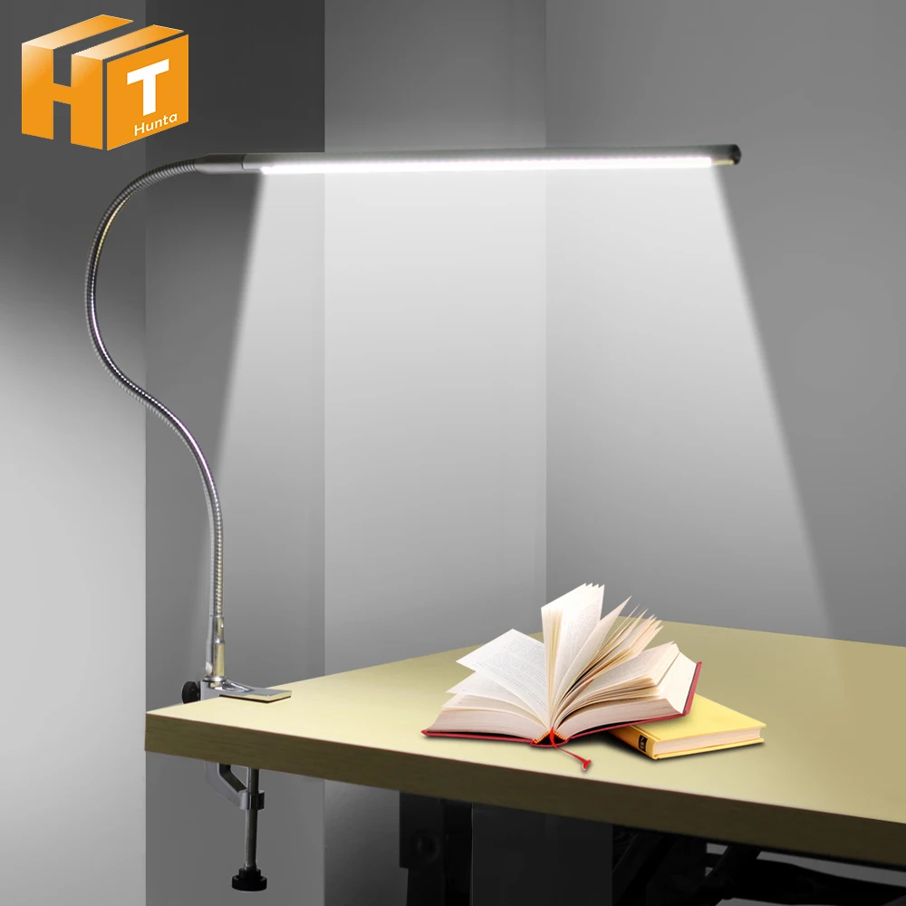 Conduziu a Lâmpada de Estudo do Trabalho Lâmpadas de Mesa de Escritório Proteção para os Olhos Luz de Leitura. Braço Longo Leds Braçadeira Montar Usb Flexível 48
