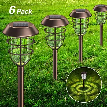 

1/6 Pcs Solar Street Light Outdoor IP65 Waterproof LED Solar Garden Light Solar Outdoor Ground Lawn Light PAK55