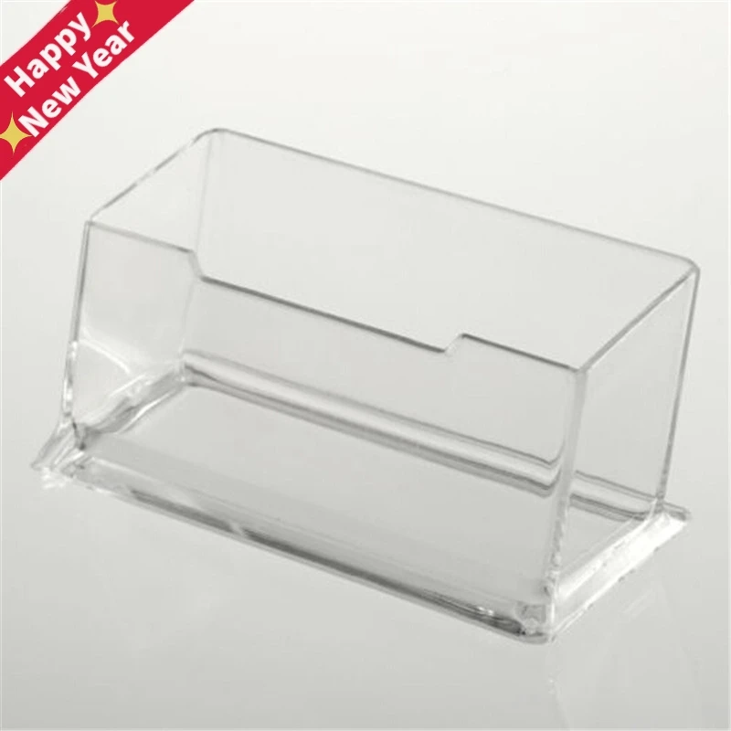 Clear Desk Shelf Box Storage Display Stand Acrylic Plastic Transparent Desktop Business Card Holder Aliexpress