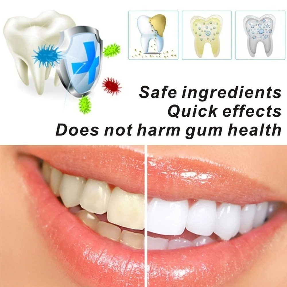 3D White Gel Teeth Whitening Strips Oral Hygiene Care Double Elastic Teeth Strips Whitenin Dental Bleaching 5