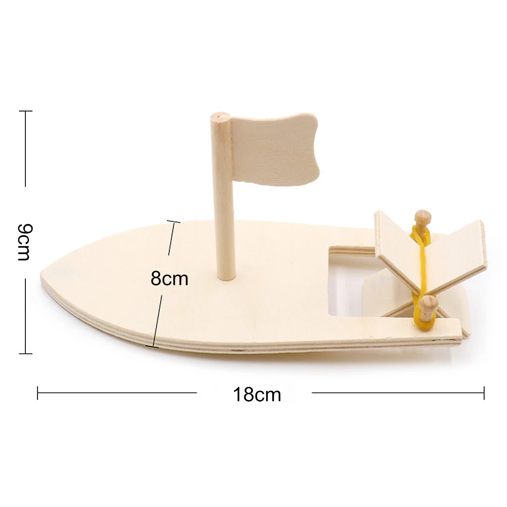 Дети окрашенные DIY лодка ручной работы наборы дети DIY деревянная модель парусника детский сад Развивающие головоломки игрушки