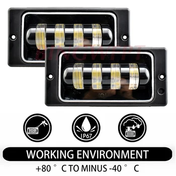 

2PCS Fog Lamp Assembly Led Car front Fog Lights for Lada 2110 -2117 Fog Lights Bumper Lamps kit