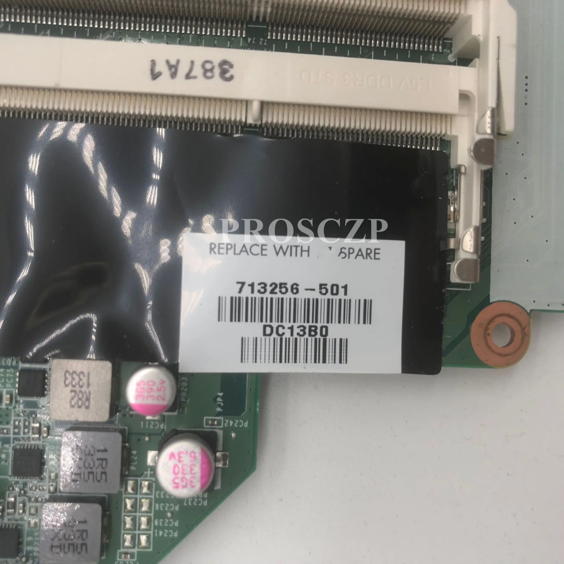 Для 14-E 15-E 17-E 713256-501 713256-001 аккумулятор большой емкости DA0R63MB6F1 Материнская плата ноутбука PGA 947 2G DDR2 работает хорошо