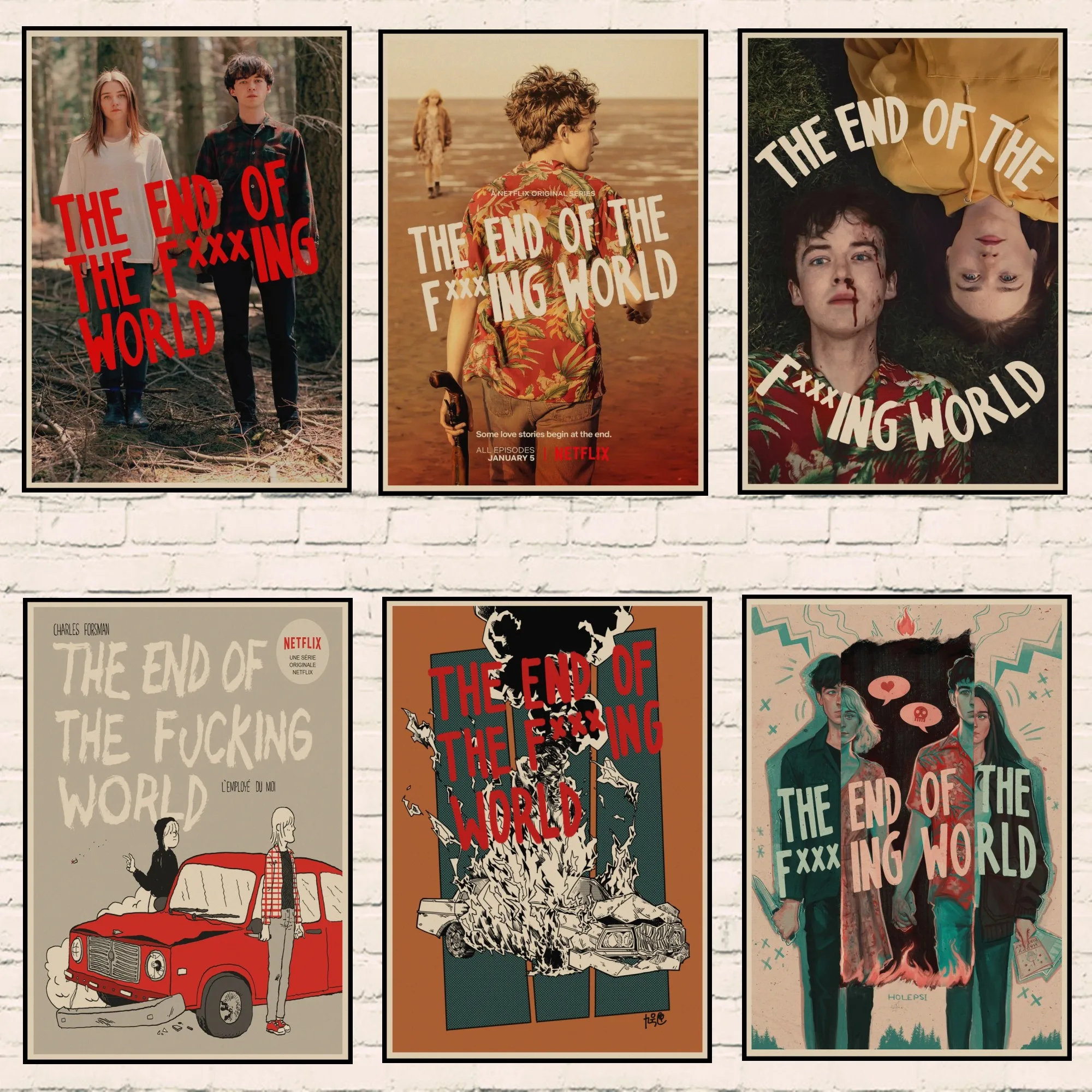 Новый Винтажный постер The End of F *** ing World TV Series настенная живопись печать на постере