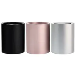 Porte gobelet en alliage d'aluminium, rangement de stylos de bureau, organisateur, conteneur de papeterie, livraison directe 