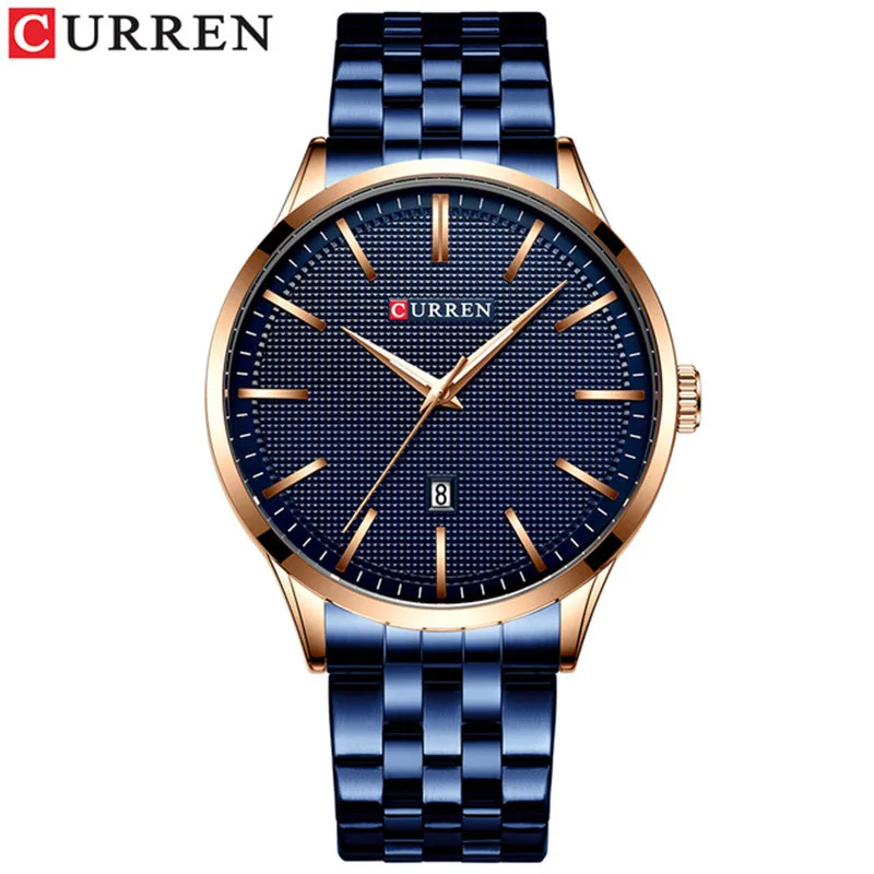 

CURREN Men's Watch 2020 Super Luxury Business Leisure Life Waterproof Watch Quartz Watch Steel Band Clock Men's Night Light Hand