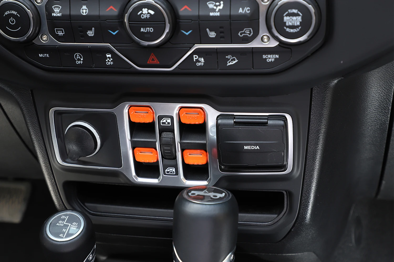Silver ABS Car Window Button Cover Trim,Car Interior Trim,Car Window Button Decorative Cover Trim 2pcs for Jeep Wrangler JL 2018-2019 