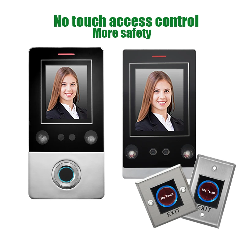 no touch door opener keyless face recognition smart lock access control door opener with