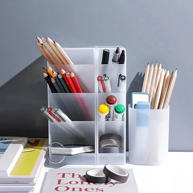 Креативный 4 сетчатый подсеточный пластиковый настольный органайзер, Офисная ручка, держатель для карандашей, лоток для хранения косметики