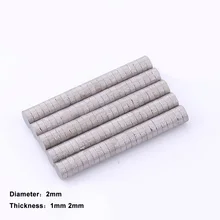 20/50/100pcs Dia 2mm SmCo Magnet High Temperature Resistant 350℃ Super Strong Magnet Thickness 1mm 2mm