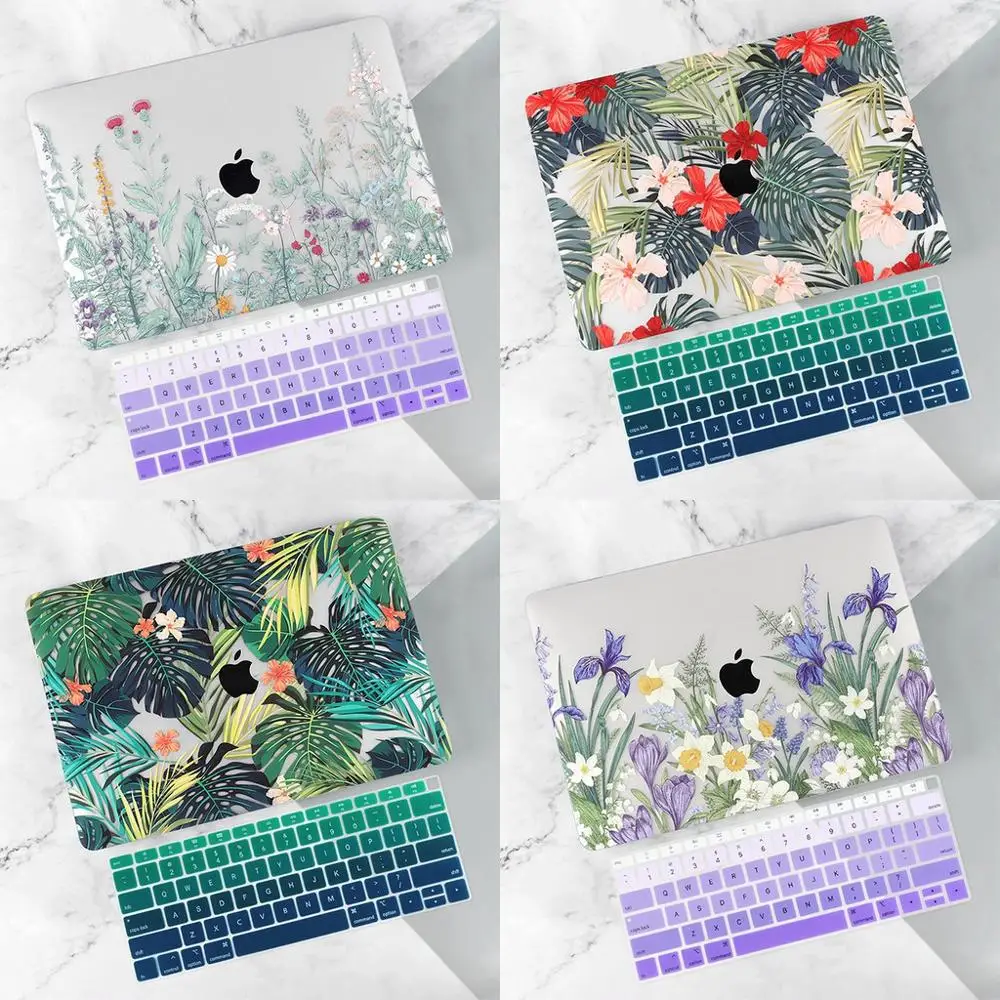 

Flower Leaves Laptop Case for Macbook Air 13 Mac Book 2019 Retina 11 12 Pro 13 15" Touch bar A2159 A1989 A1990+Keyboard Cover