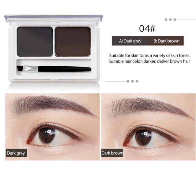 Color Matte Eyebrow Powder Waterproof Makeup Palette Eyebrow Stamp Powder Eye Brow Enhancers Shadow Make Up Brow Powder