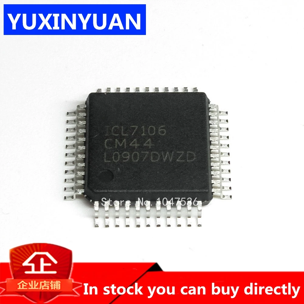 YUXINYUAN 1 шт. ICL7106 ICL7106CM44 QFP44 можно приобрести напрямую|Интегральные схемы| |