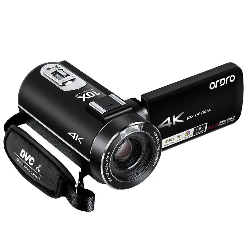 Видеокамера 4K видео для Камера Ordro AC7 10X оптический зум Full HD камеры Filmadora YouTube