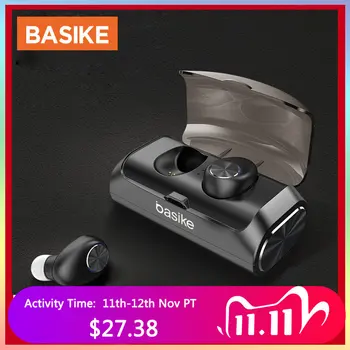 

BASIKE Wireless HD Stereo Headphones Bluetooth 5.0 Earphone Sports Music Headset With Mic Call For Xiaomi Samsung iPhone