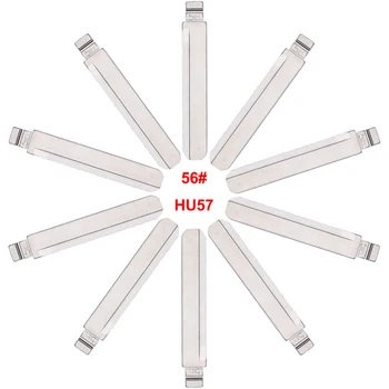 

Keyecu 10 Pieces 56#, HU57 KEYDIY Universal Remotes Flip Key Blade for Volvo,for BYD F3