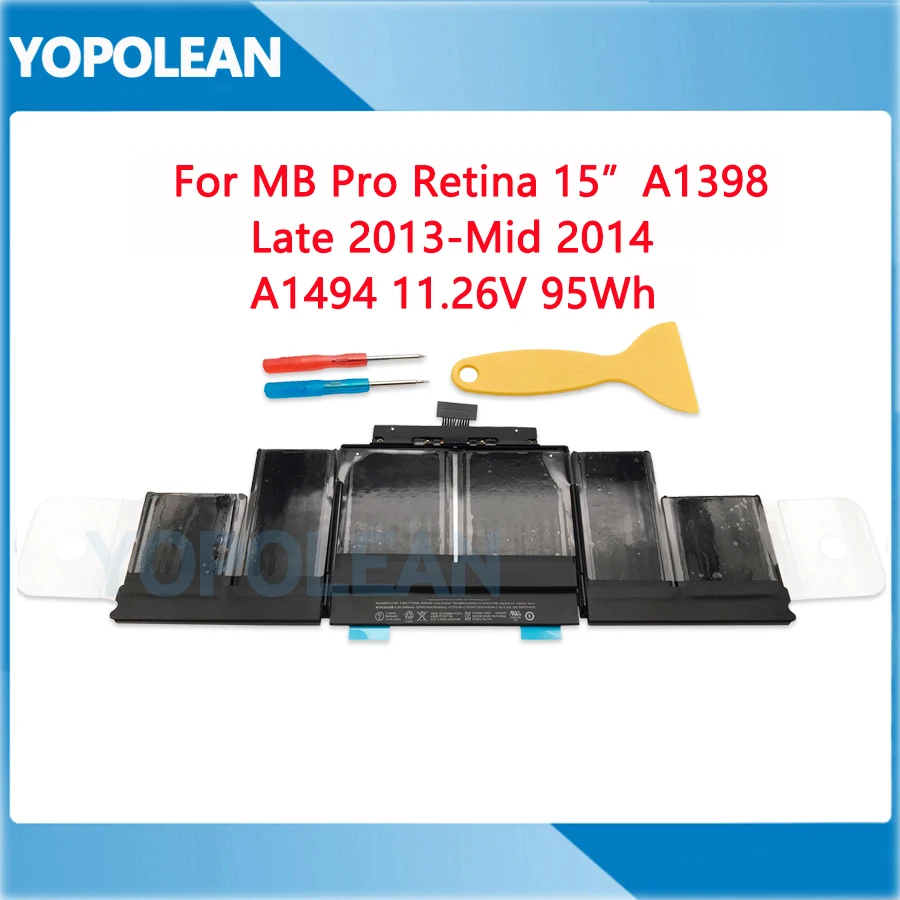 Аккумулятор A1494 для ноутбука 11 26 дюймов 95 Вт/ч Macbook Pro Retina 15 A1398 конец 2013 Середина 2014