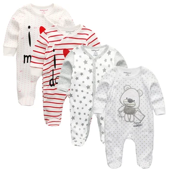 

2PCS/LOT Winter 2019 New Baby Girl Romper 3M,6M,9M,12M Cotton Newborn baby boy clothes baby costume Outfits Clothing