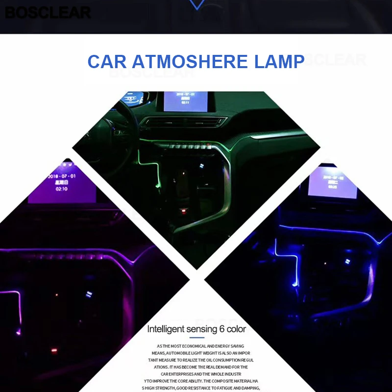 Окружающий Светильник СВЕТОДИОДНЫЙ декоративные планки с красочными атмосфера светодиодные лампы для BMW E30 E36 E39 E46 E60 E70 E90 M3 M5 3/5 серии f10 f20 f30