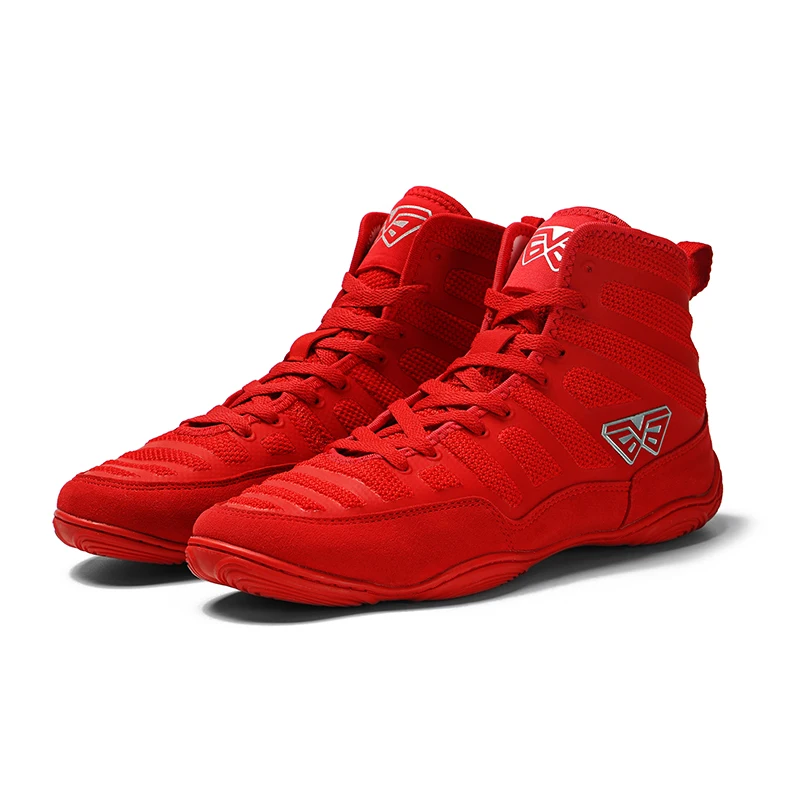 Роскошные Брендовые мужские борцовские кроссовки красные мужские спортивные ботинки Нескользящая боксерская обувь для мужчин s дизайнерские борцовские ботинки для мужчин