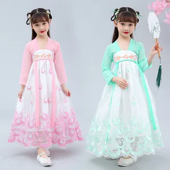 

Hanfu girl baby jacket dress super fairy spring and summer Chinese style elegant princess dress children's costume fairy dress