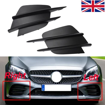 

MagicKit UK Stock Fog Light Cover Grilles Front Bumper For Mercedes C-Class W205 2018-Present Fast Shipping