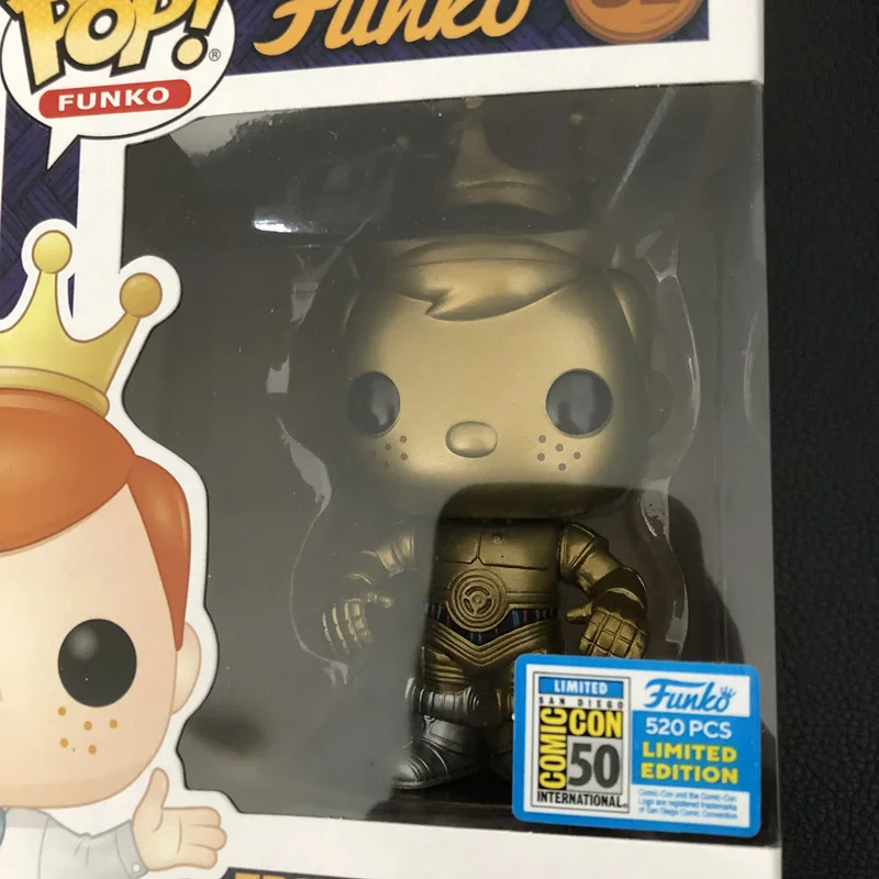 SDCC эксклюзивный Funko pop официальный Freddy Funko as C-3PO из Звездных Войн Виниловая фигурка Коллекционная модель игрушки в коробке