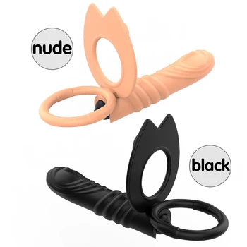 10 Frequency Double Penetration Anal Plug Dildo Vibrator Butt Plug Strap On Penis Vagina Vibrator Adult Sex Toys For Men Couples 6