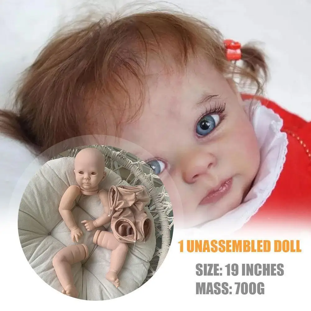 20 "-22"Reborn Tuch Körper und Bauch für neugeborene junge Baby Doll unlackiert 