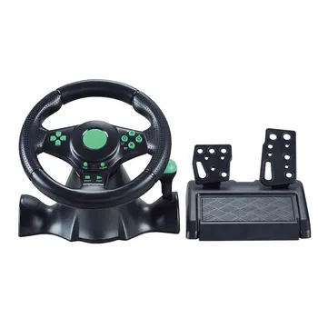 

PC Gaming Steering Wheel Usb Computer Vibration Steering Wheel 180 Degree Rotating Game Vibration Racing Steering Wheel