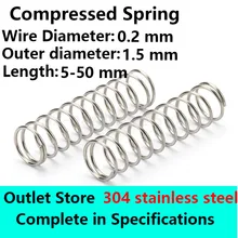 Rotor à ressort compressé en acier inoxydable, diamètre de la ligne de magasin 0.2mm, diamètre externe 1.5mm