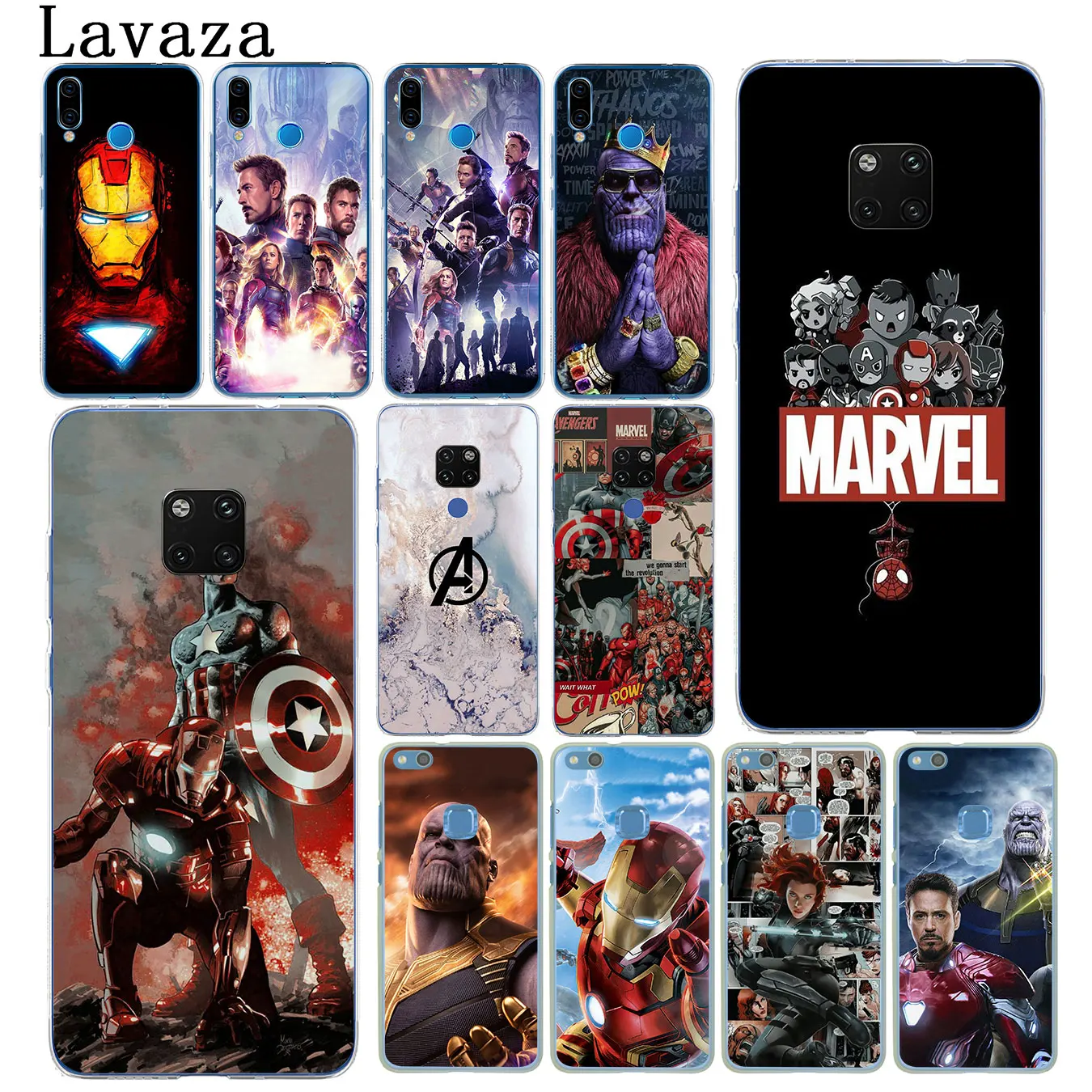 

Lavaza Avengers Endgame Marvel logo Hard Phone Case for Huawei Mate 30 20 Pro 10 Lite Nova 5I 4 3i 3 2i 2 Lite Cover