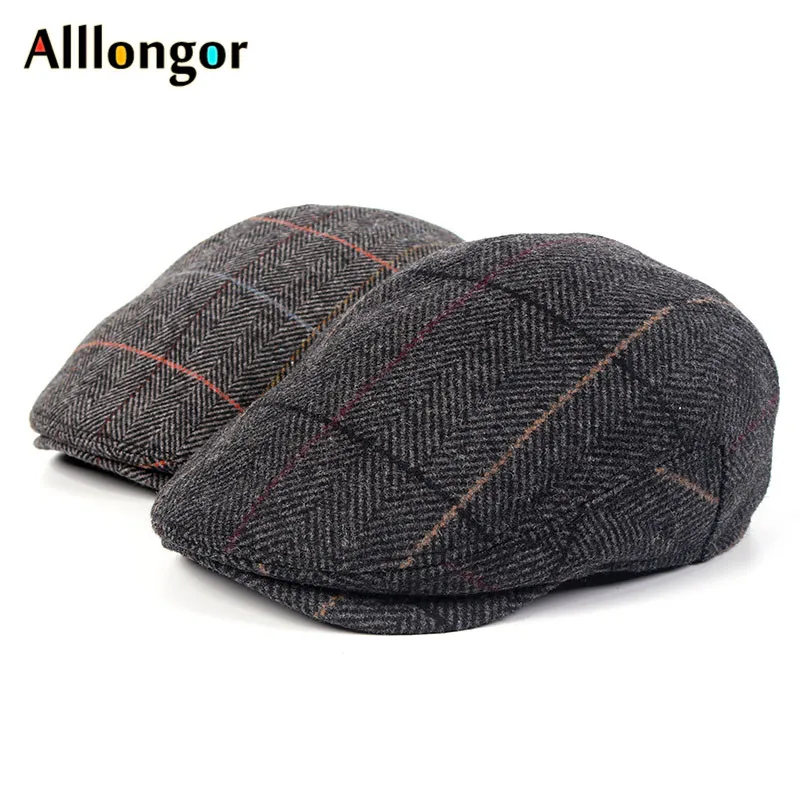 Новинка зимы, берет homme Peaky Blinder Tweed boina, винтажный клетчатый хлопковый sombrero hombre, ушанка, Newsboy, шапки для папы, мужские береты