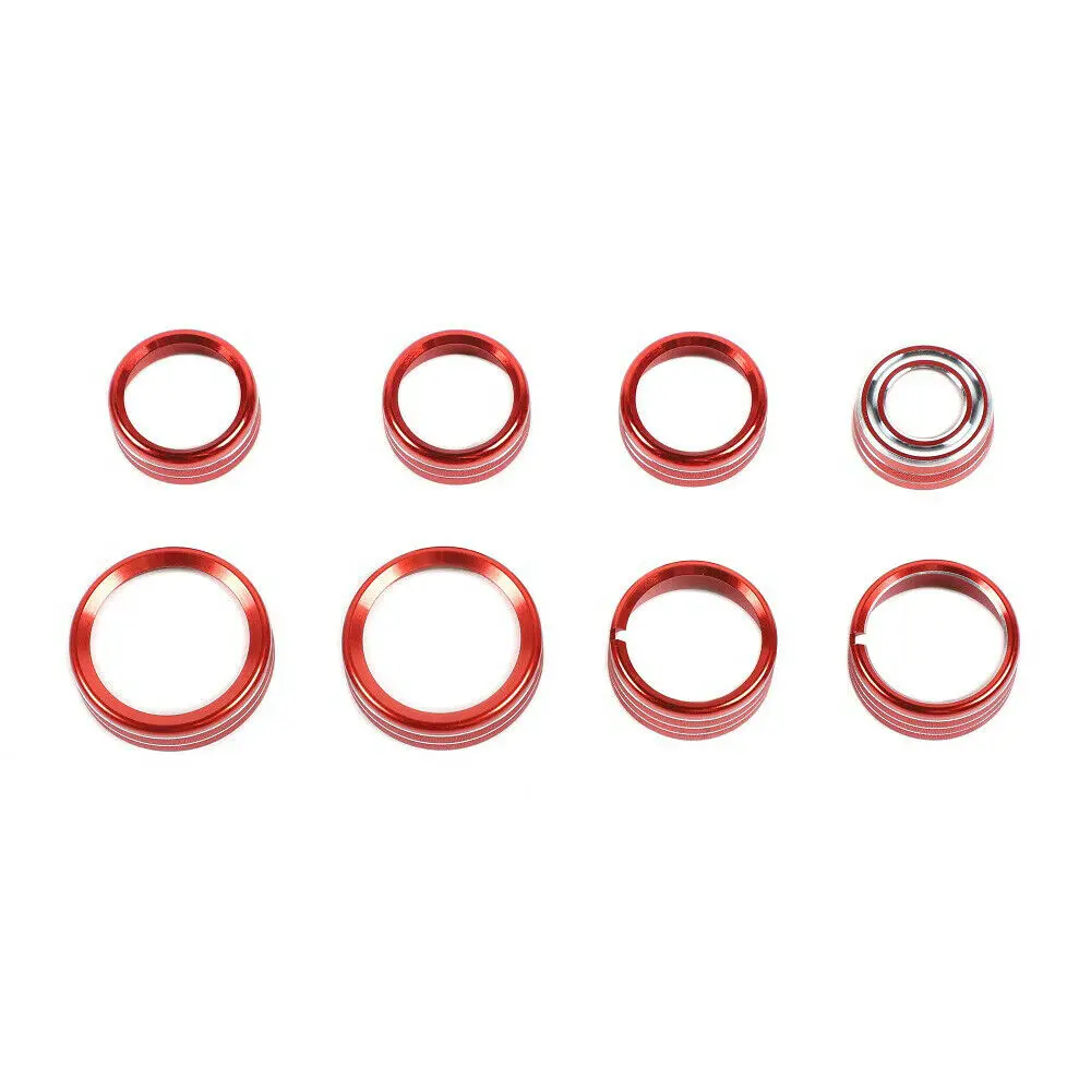 

Center Console Switch Knob Decor Cover Trim Bezels Ring Car Volume Knob Decor Frame Sticker For Chevrolet Chevy Silverado 14-18