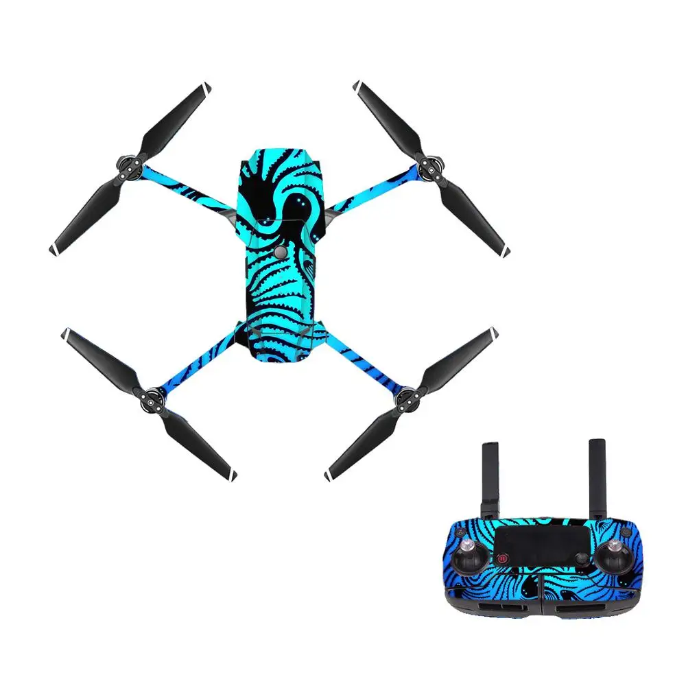 Dreadful Style 5 Decal Skin Sticker For DJI Mavic Pro Drone + Remote Controller + 3 Batteries Protection Film Cover