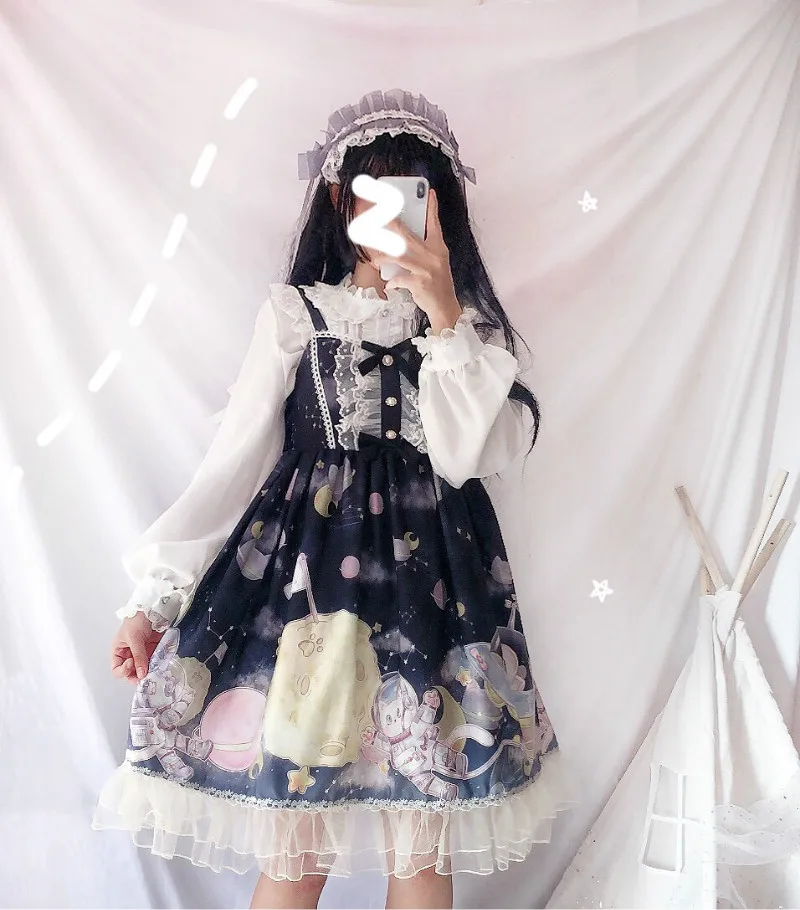 Cosplay&ware Lolita Dress Sweet Cute Japanese Kawaii Girls Princess Maid Vintage Gothic Printed Patterns Lace Pink Summer Skirt -Zentai shop online H31594b1d787b41b8a1295cdc25d4b50dJ.jpg