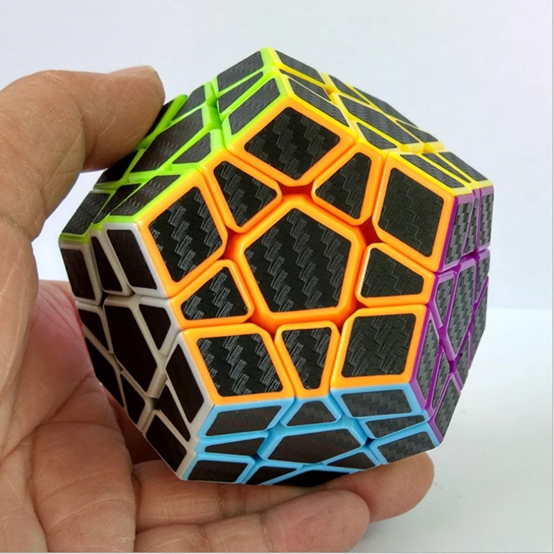 ZCUBE 3X3 карбоновое волокно megaminxeds cube Z-cube углеродного волокна 3x3x3 Додекаэдр Скорость cube ZCUBE 12-сторонние Cubo Magico, пазл