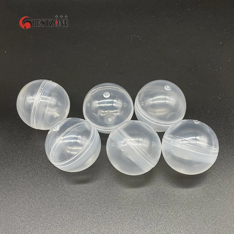 20/50/100Pcs Diameter 50mm Plastic All PP Toy Capsules Surprise Ball Transparent Container Box Kid Easy Open For Vending Machine 5