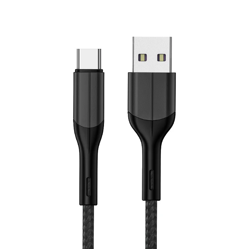 Usb type-C кабель для быстрой зарядки USB C кабель для передачи данных Usb-C зарядное устройство для samsung S10 S9 S8 Xiaomi mi 8 A2 красный mi Note 7 кабель type-C - Цвет: black