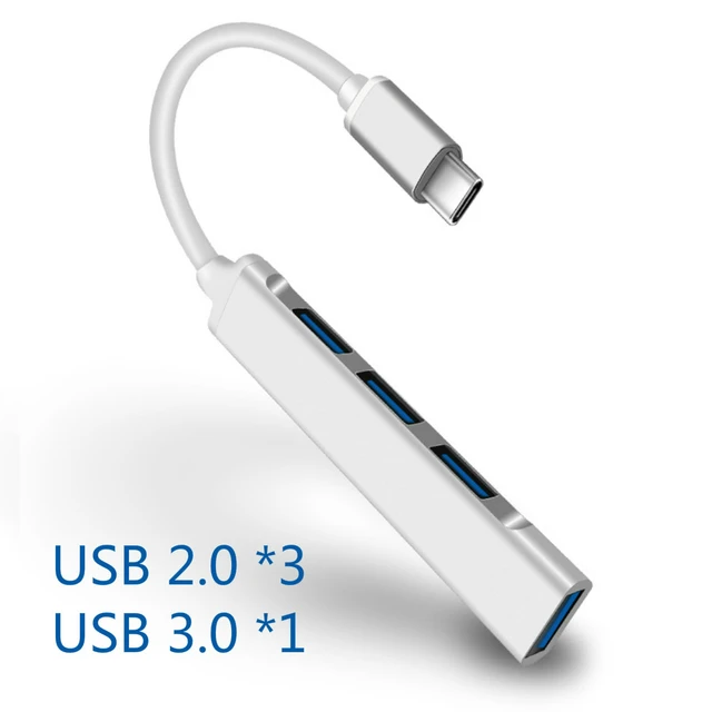 USB HUB to Multi USB 3.0 USB Adapter Dock for MacBook Pro Accessories Type C 3.1 Splitter 3 Port Laptop docking station VGA HDMI silver 4in1