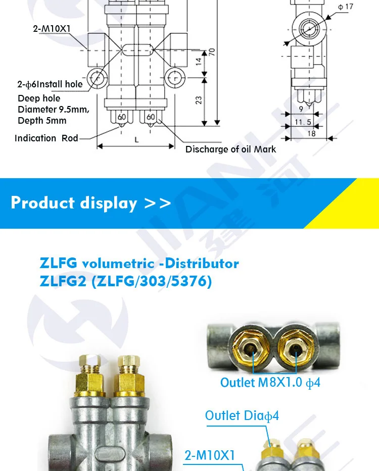 jianhe zlfg maneiras graxa pistão distribuidor de valor bloco coletor para sistema de cnc