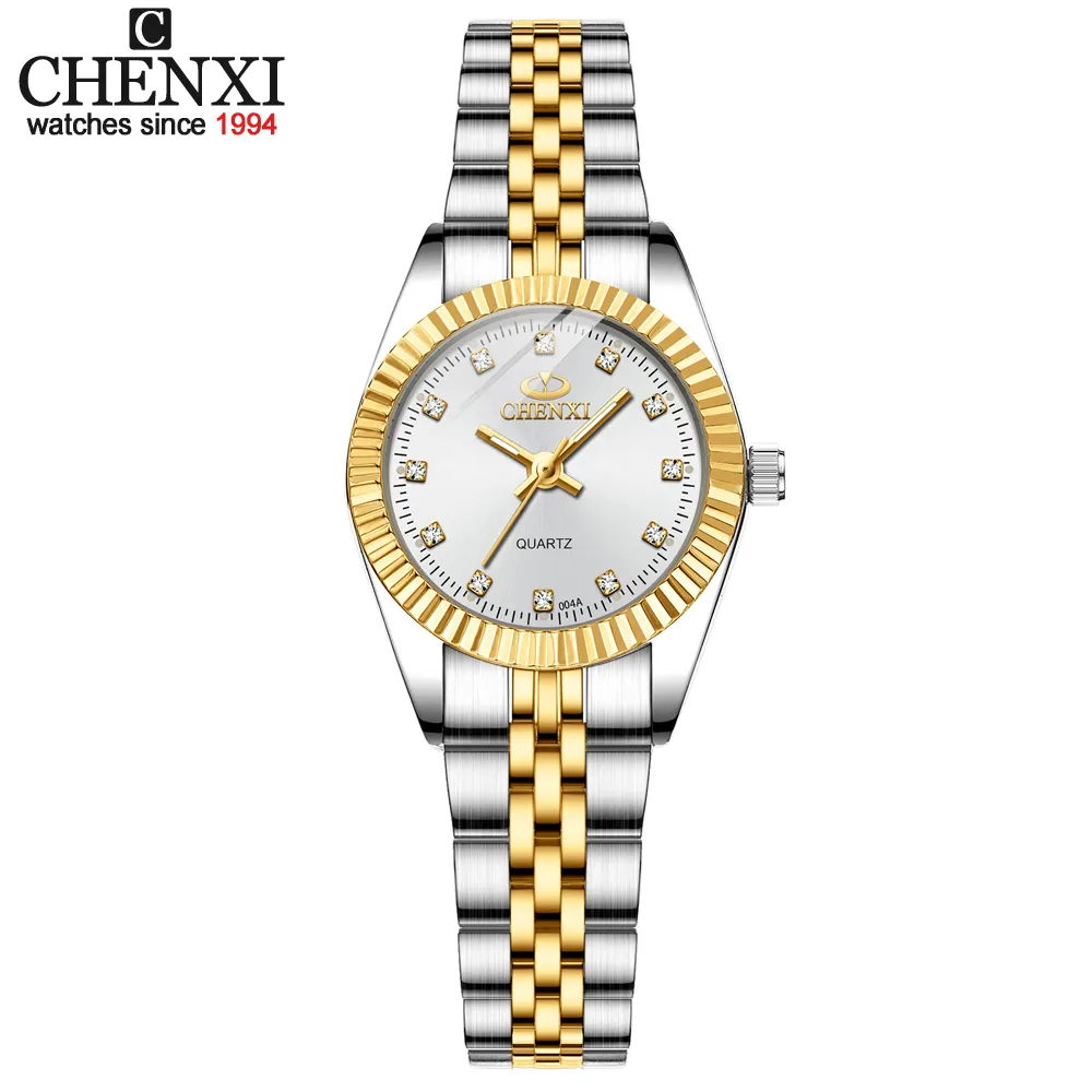 CHENXI Luxury Style Women Watch Stainless Steel Quartz Watches Waterproof Diamond Woman Wristwatch Fashion Elegant Ladies